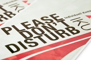 Don't disturb signs - GfK
